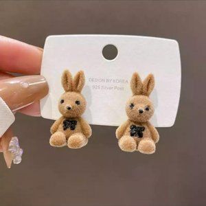 Korean Style Earrings "Bunnies" 🐰🐰